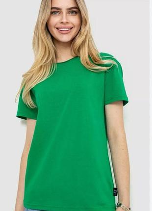 Зеленая коттоновая футболка р.l/xl,стан идеален