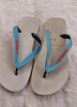 Білі в'єтнамки havaianas розмір 39-40 шльопки havaianas унісекс
