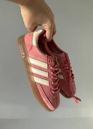 Женские розовые кроссовки adidas spezial sporty & rich pink х адидас 41