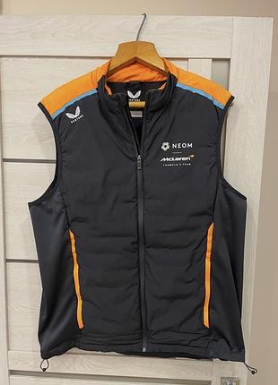 Жилет castore mclaren f1 team hybrid vest розмір xl ориг безрукавка