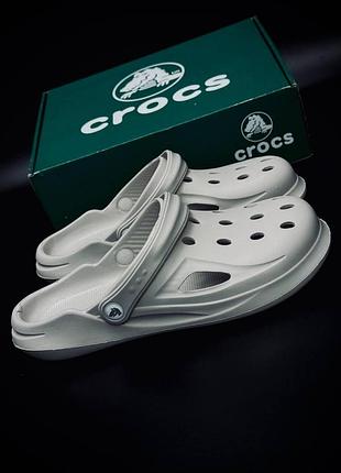 Crocs off grid clog super grey крокс мужские серые