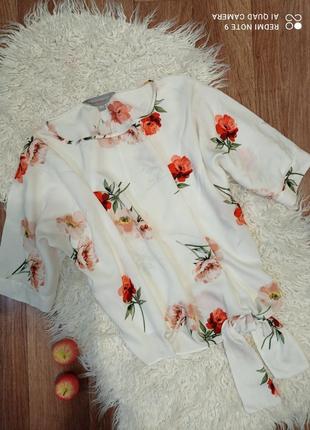Блуза оверсайз в цветочный принт dorothy perkins