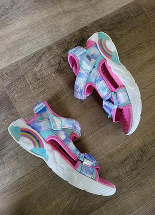❗️❗️❗️босоножки с подсветкой skechers rainbow racer для девочки, р. 32