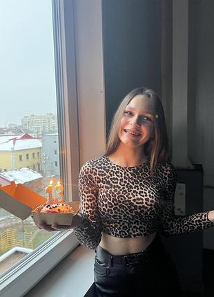 Леопардовий топ
