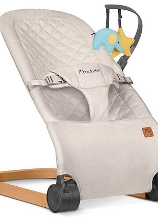Крісло-гойдалка з іграшками nukido nk-52 beige