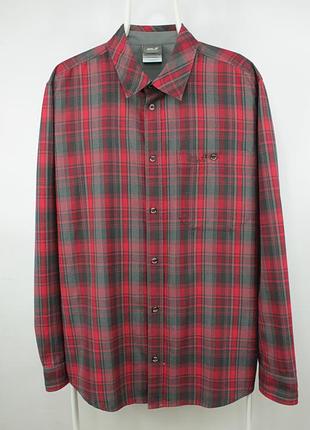 Сорочка рубашка jack wolfskin outdoor trekking plaid shirt men's