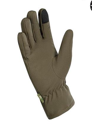 M-tac перчатки winter soft shell olive 3