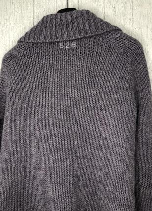 Odd molly вязаной тёплый зимний кардиган шерсть альпака серый накидка пончо gortz6 фото