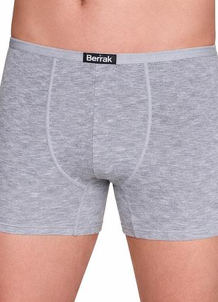 Мужские трусы боксеры серые с тонкой резинкой berrak 4488 2xl