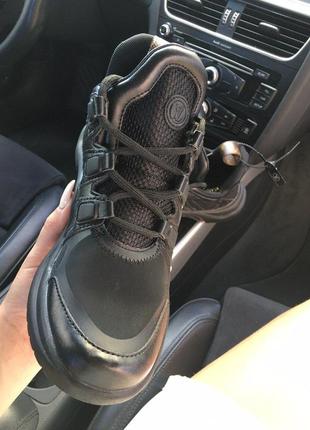 Чёрные шикарные кроссовки сникерсы sn full black4 фото