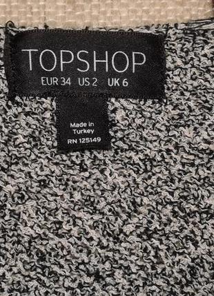 Стильное трикотажное платье topshop p. xs-s7 фото