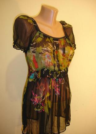 Стильна легка блуза-туніка "debenhams" індія2 фото