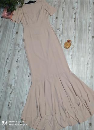 Приталенное длинное платье asos р.101 фото
