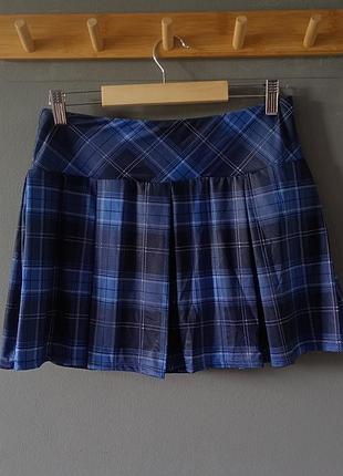 Японская теннисная юбка в клетку с шортиками coquette y2k shoujo cottagecore dollskill punk streetwear japanese style