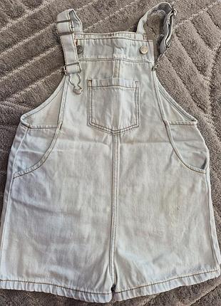 Джинсовий комбінезон(шорти), zara, 104