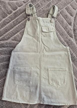 Джинсовый сарафан, zara, состояние идеальное, 110.