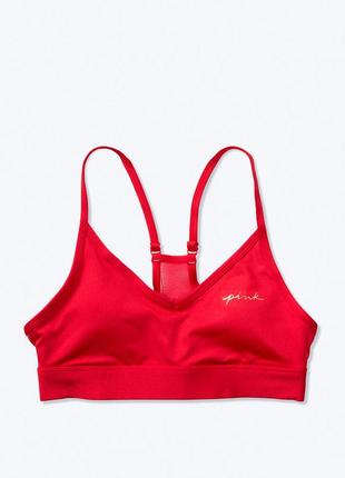 Фірмовий спортивний бюстгальтер victoria's secret usa,червоний топ,ліф