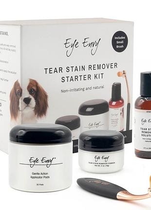 Eye envy starter kit набор от слезных дорожек для собак, средство для удаления слезных пятен