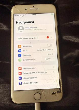 Айфон 7 плюс р сим разбитый экран 2