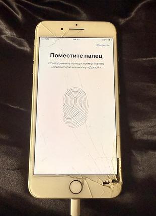 Айфон 7 плюс р сим разбитый экран 7