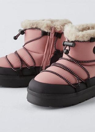 Зимние сапоги zara 25 размер