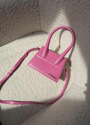 Сумка jacquemus  оригінал pink 2