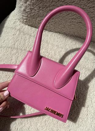 Сумка jacquemus  оригінал pink 3