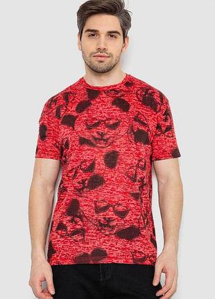 Футболка чоловіча з принтом, колір червоний, розміри m, l, xl, xxl fa_011733