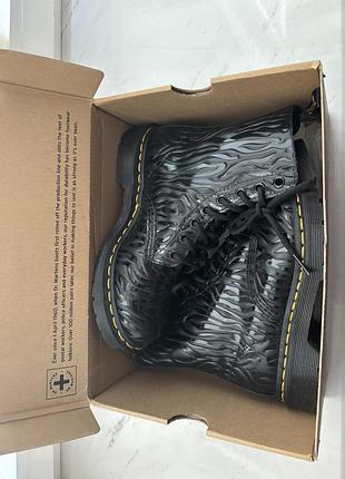 1460 pascal zebra emboss leather lace up boots 3