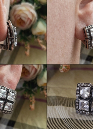 Шикарные серьги серебро 925