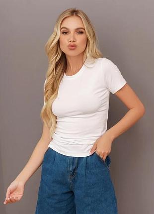 Футболка для женщин цвет белый размер m fi_002508