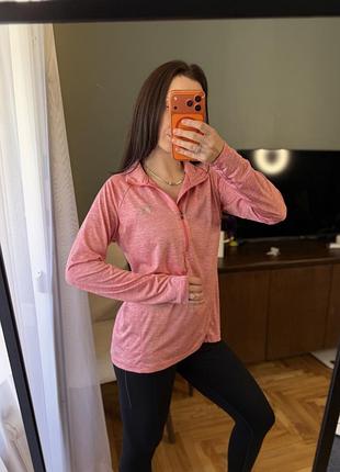 Рожева спортивна кофта лонгслів under armour