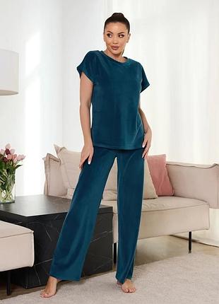 Пижама цвет бирюзовый размер m fi_014614