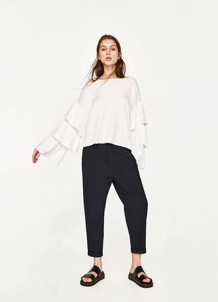 Кофта с воланами zara 2