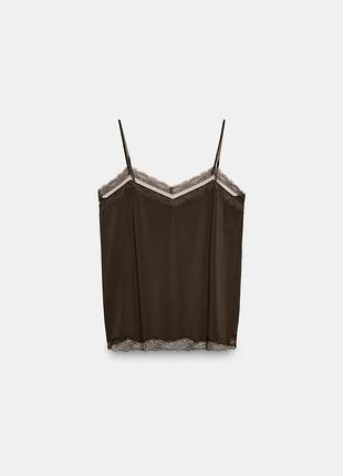 Топ жіночий коричневий zara new