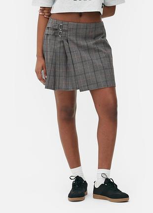 Сіра міні-спідниця primark 12 🛍️1+1=3🛍️