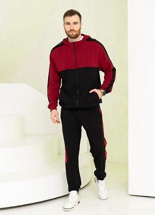 Спортивний костюм колір чорний розмір xxl fi_009532
