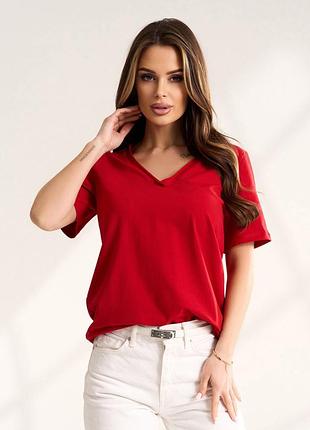 Футболка для женщин цвет красный размер xl fi_014696