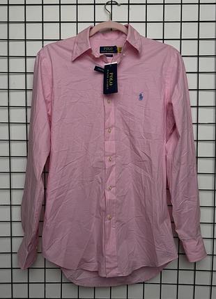 Polo ralph lauren сорочка рожева classic fit | розмір s