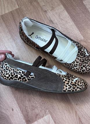 Леопардові балетки puma speedcat