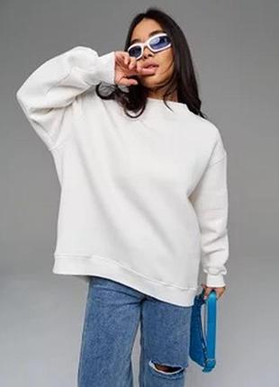 🥰 бавовняний світшот оверсайз uneek 6xl батал плюс сайз