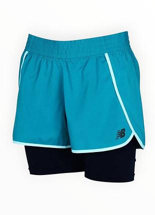 Женские шорты new balance 2 в 1
