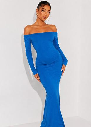 Синя максі сукня prettylittlething
