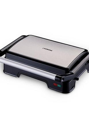 Гриль пресс электрический aurora au3328 850 вт черный