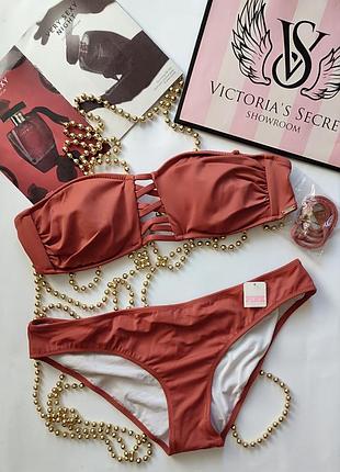 Купальник бандо victoria's secret pink m 38 75b 75c 75a