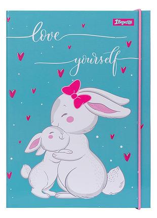 Папка для тетрадей 1 вересня bunny 491834 24х18х3 см