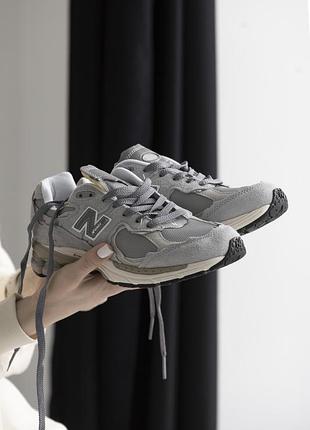 Серые кроссовки унисекс new balance 2002r grey х нью беланс 36
