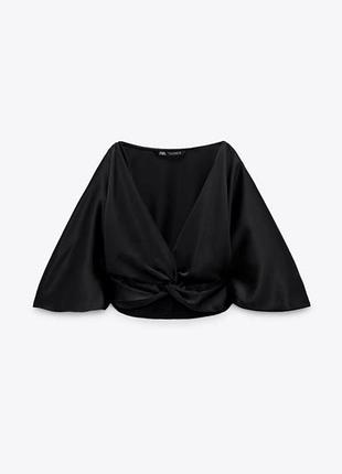 Сатиновий топ zara