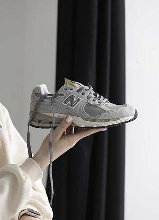 Сірі кросівки унісекс new balance 2002r grey х нью беланс 37