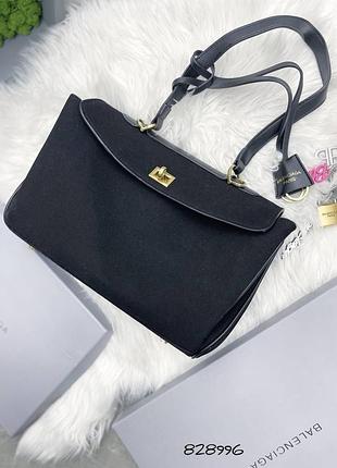 Сумка balenciaga rodeo 35 см замшева